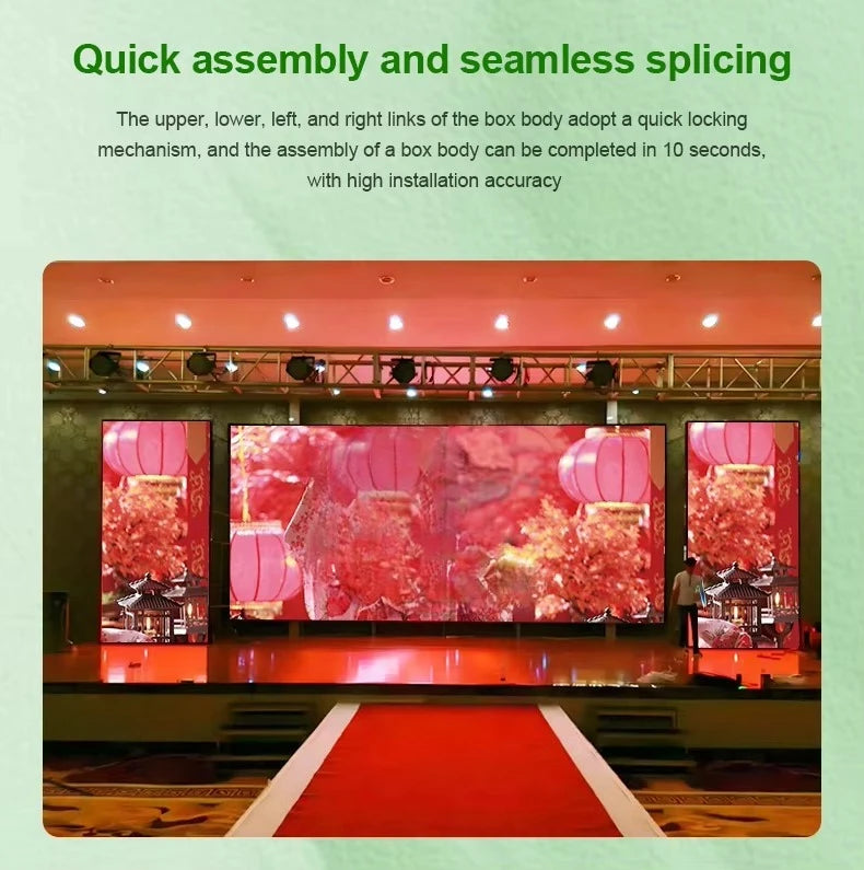 4mx3m Turnkey Complete System P2 P3 P2.6 P2.9 P3.91 LED Display 500mmx500mm LED Panel Backdrop Indoor Outdoor Rental LED Screen