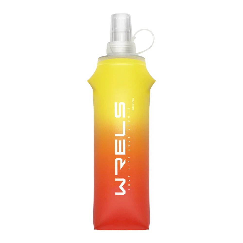 1pc Colorful Gradient Color Outdoor Convenient Folding Water Bottle for Cycling,Camping,Hiking,Running,Fitness,Travel