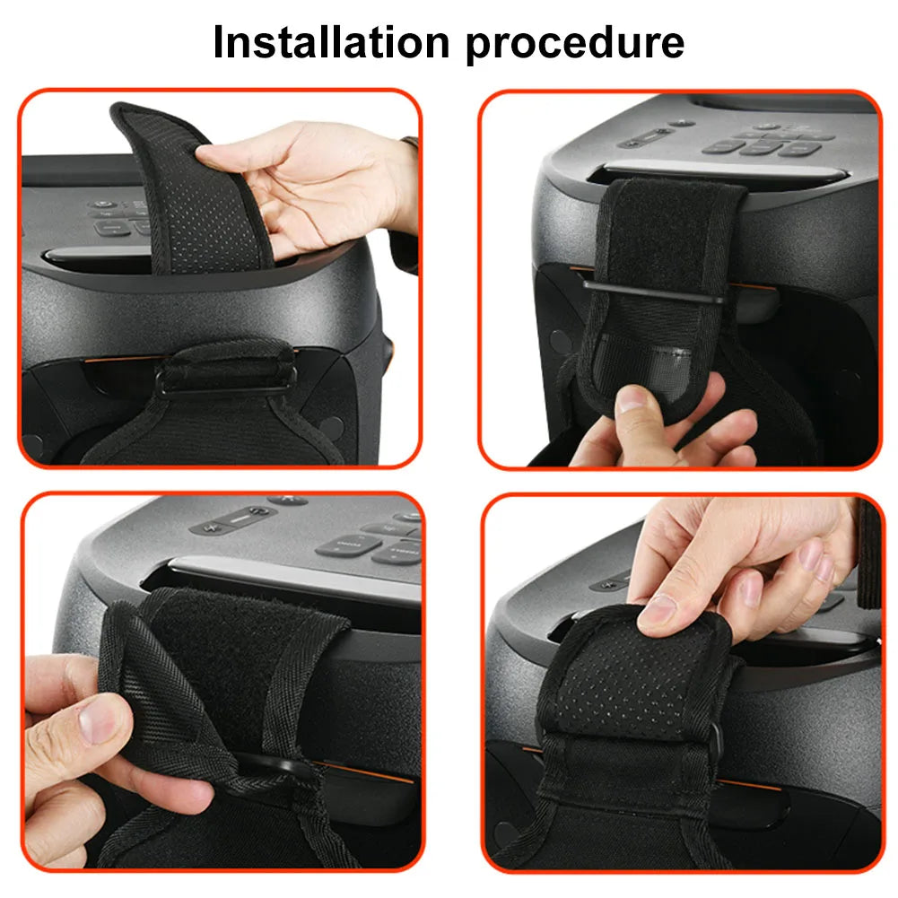 Mic Hanger Storage Holder Thicken Nylon Microphone Storage Bag Microphone Organizer for JBL PartyBox 110/120 Wireless Microphone