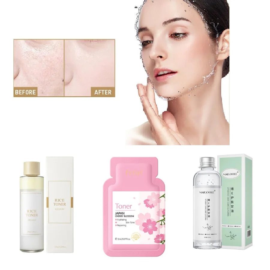 Rice Toner Moisturizing Firming Skin Soothing Repairing Skin Barrier Nicotinamide Brightening Rice Facial Toner Skin Care