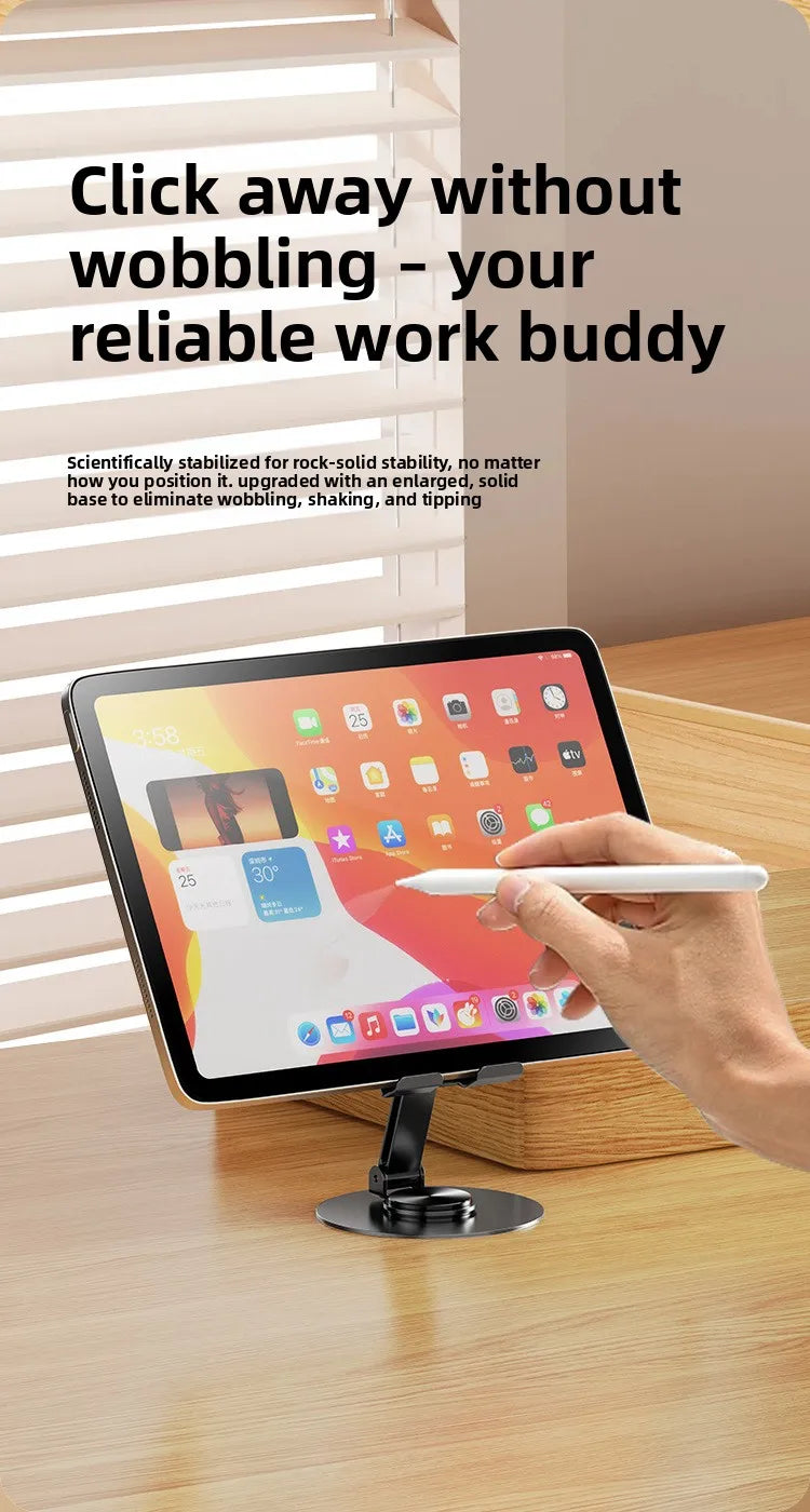 360° Rotation Portable Tablet Holder For iPad iPhone 15 Xiaomi Folding Lazy Desktop Live Mobile Phone Stand Mount Bracket