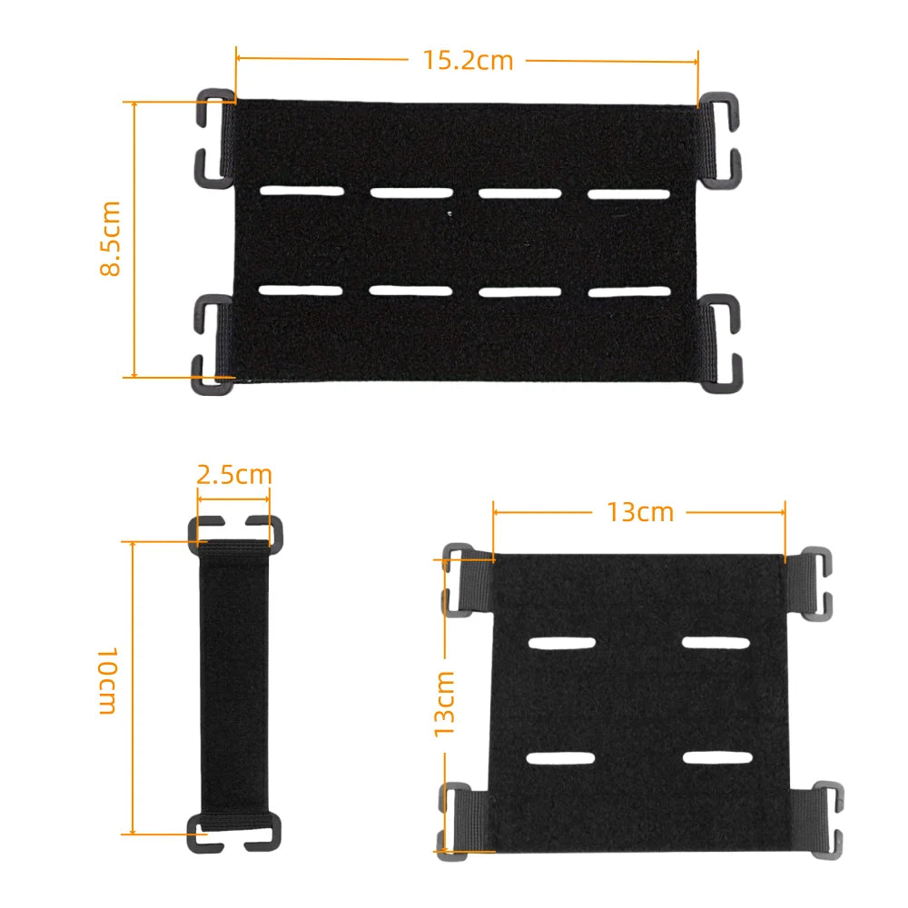 Nylon Molles Tactical Patches Board Patches Panel Display Holder for Backpack Hunting Mini Patches Board Strip