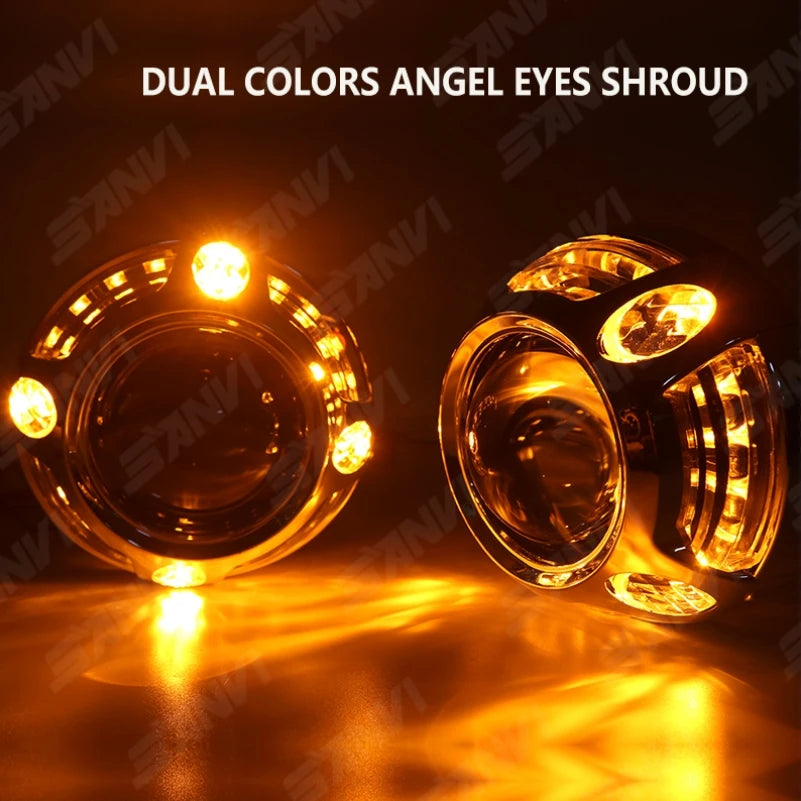 SANVI F50 Bi LED Projector Lens 3 Inch for Hella G5 3R Projector Headlights Auto Lamp H1 H4 H7 9005 9006 9012 Car Light Retrofit