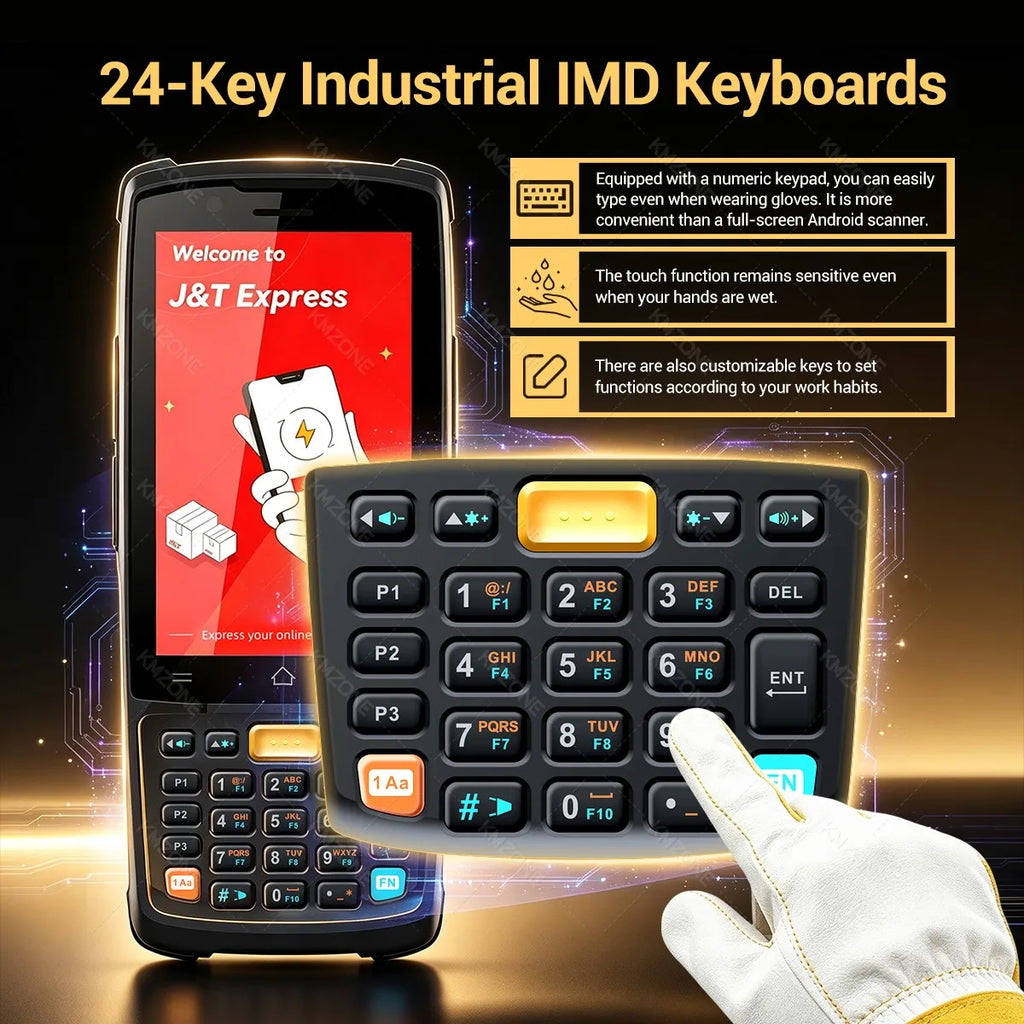 IData K3 Pro Android 12/14 with 1d 2D Barcode Handheld Terminal PDA Data Collector 4G For Flash kit, J&T, SPX, Ninja Express