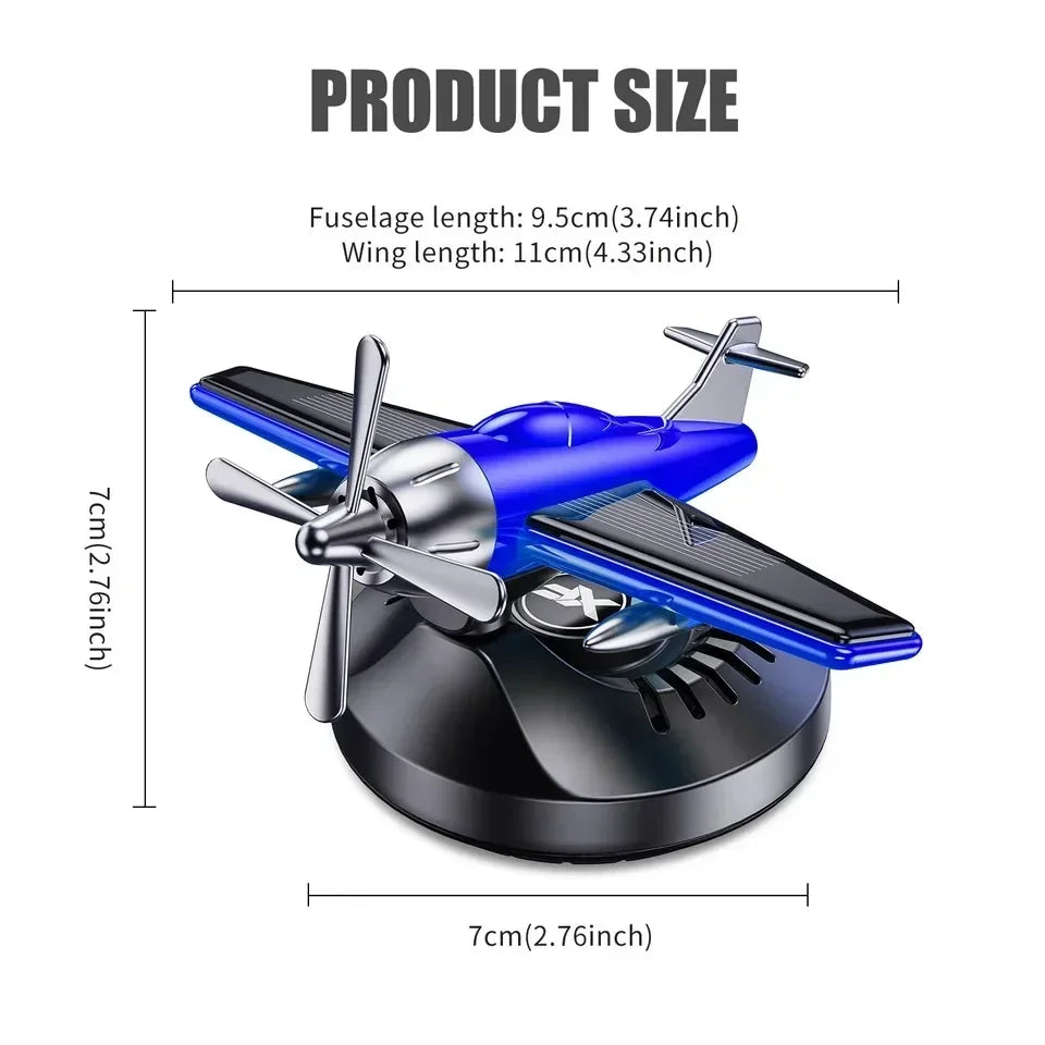 DIY Perfume Odorless car ornaments solar powered rotating helicopter air freshener decoration accessories fragrance diffuser men