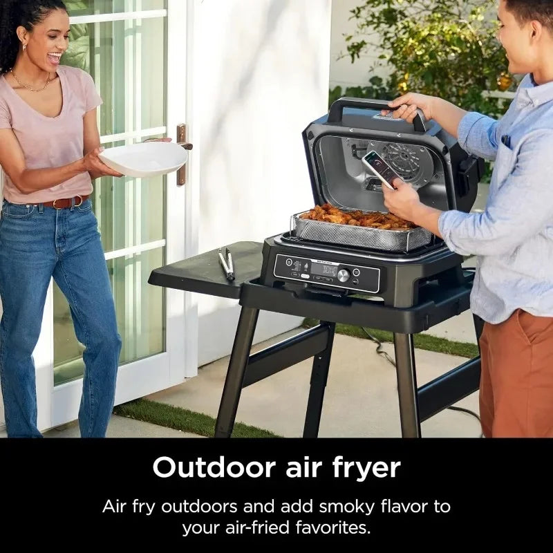 XL Outdoor & ,, App Enabled,-In-1 Master Grill, BBQ Smoker