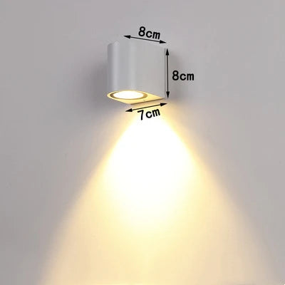 Tuya Smart LED Wall Light Up and Down RGB CCT Outdoor Bluetooth/WIFI APP Control GU10 Bulb Exterior Garden Porch Sconces Lamp