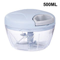 1PCS 500/900ML Manual Meat Mincer Garlic Chopper Rotate Garlic Press Crusher Vegetable Onion Cutter