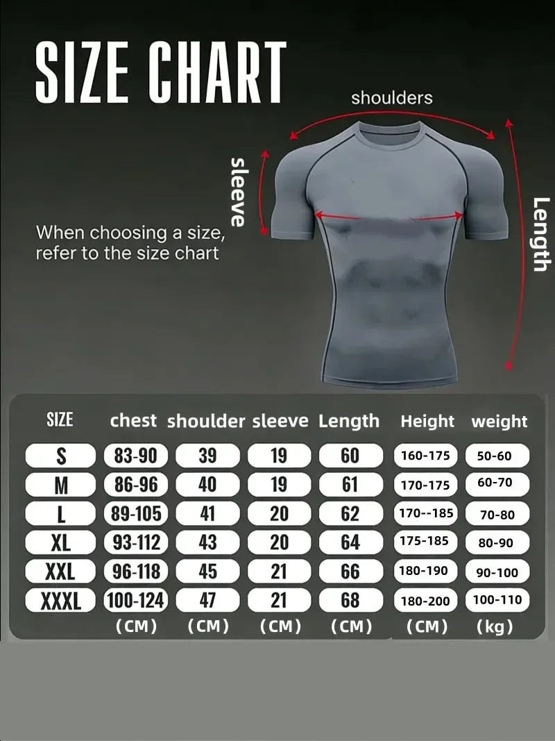 Bat Printed Men's Tight T-Shirt Running Compression Compression T Shirt Gym Fitness Jogging Short Sleeve Male Casual Shirt Tops