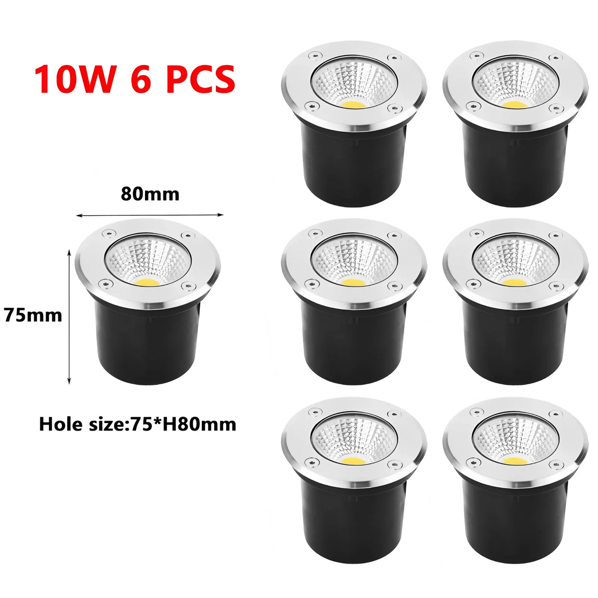 5W 10W 12W 15W Led Garden Underground LampsOutdoor IP67 Waterproof Buried Garden Path Spot Recessed Underground Light Warm White