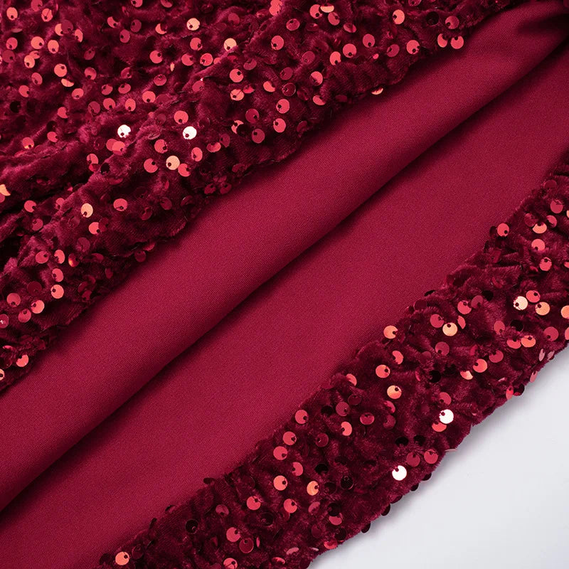Pleated Slim Bodycon Dress Women Strapless Mini 2026 Spring Summer Dress Sequin Evening Nightclub Sexy Party Dresses