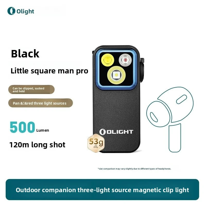 OLIGHT Clip Pro/Pro S 3/5 Light Source Magnetic Clip Lamp Outdoor Headlight Portable Mini Flashlight Cool Gifts