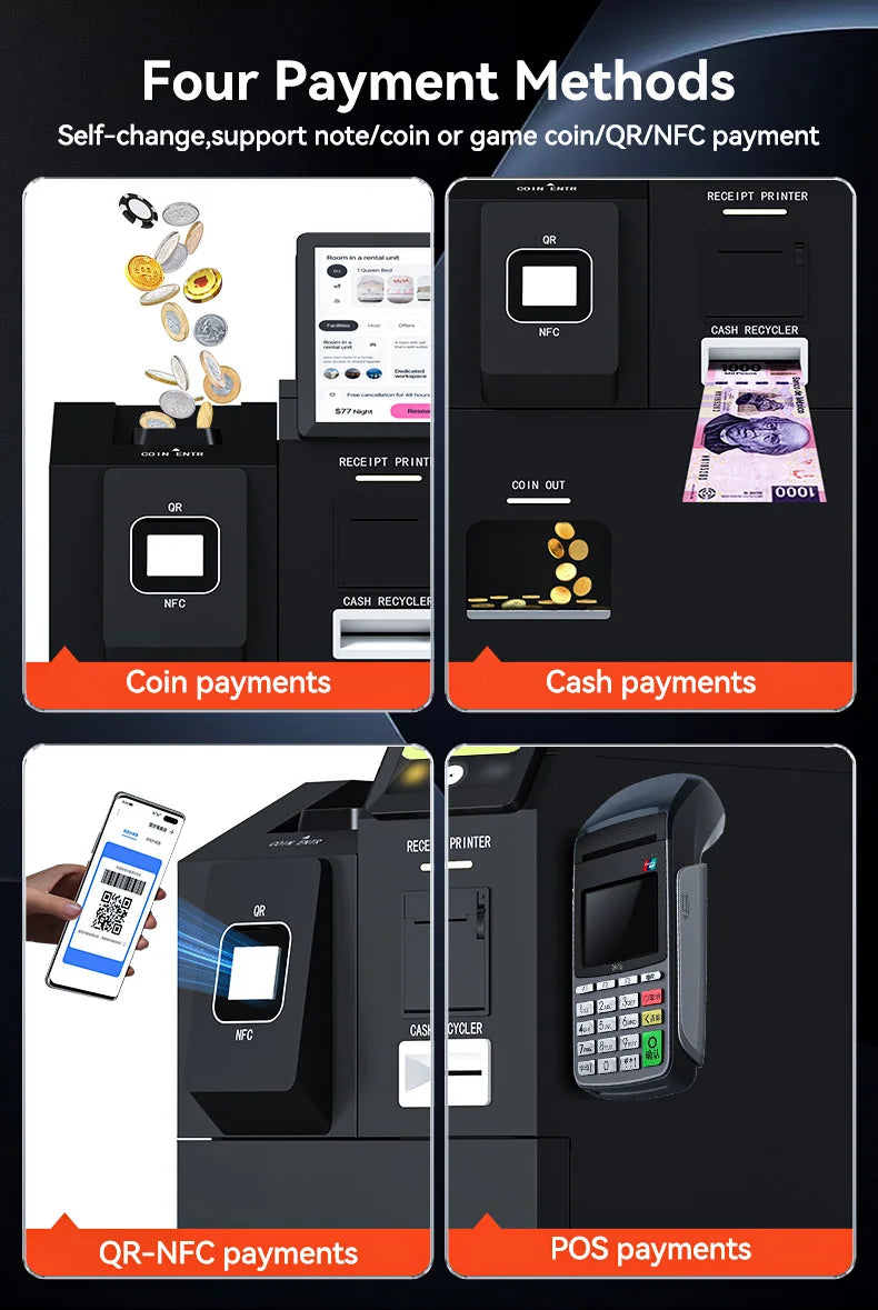 Laundromat Smart Cash Payment System Coin-operated Automatic Cash Register