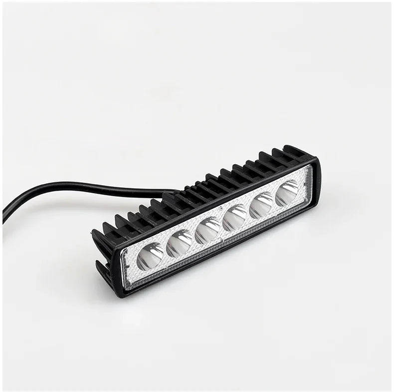 18w 6 LED Car Work Light High Bright Spotlight Universal Offroad Automobile Truck Driving Fog Headlights DRL Driving Lamp 12V