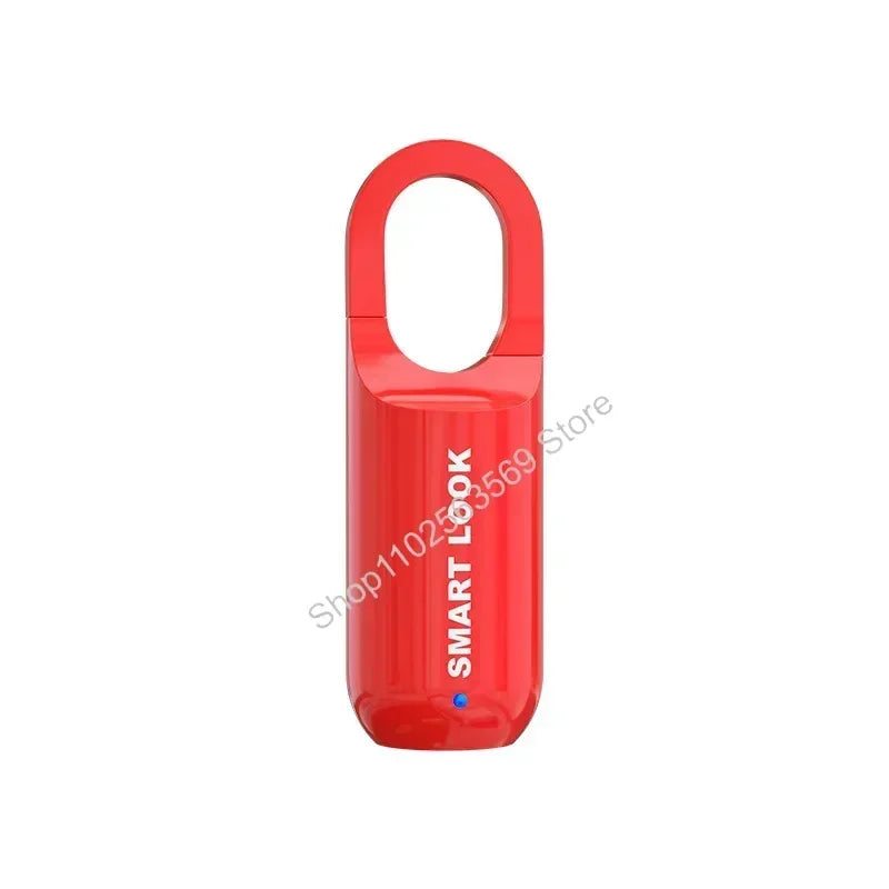 Mini Fingerprint Padlock USB Keyless Luggage Lock Electronic Lock Smart Biometric Fingerprint Door Lock Quick Unlock for Travel