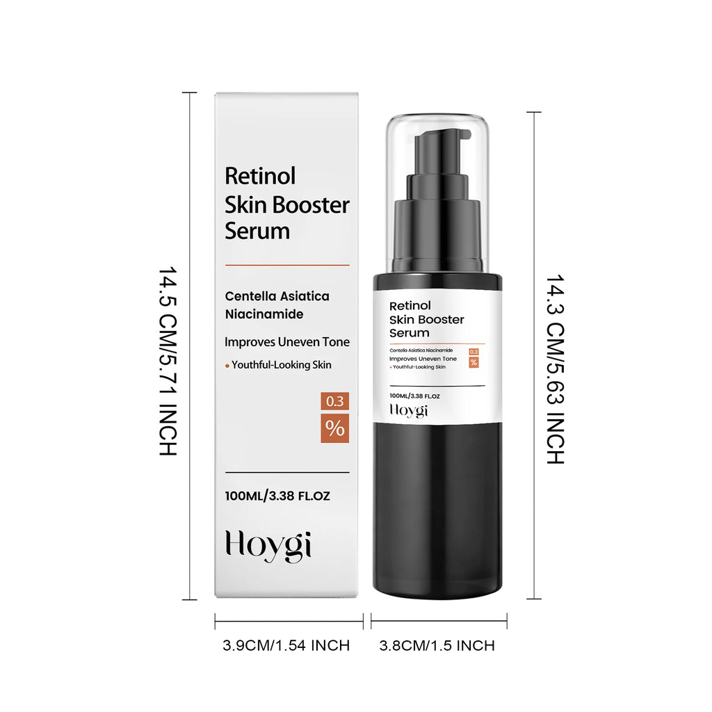 100ml Retinol Skin Booster Serum Hydrating Face Serum Fine Lines Shrinking Pores Firming Skincare Mild Ingredients Serum