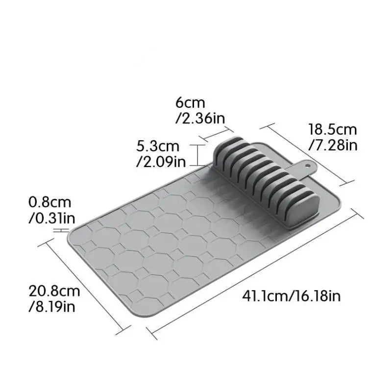 Kitchen Organizer Knife Holder Mat Non Slip Safe Storage for Multiple Knives in Drawer Keep Blades Protected
