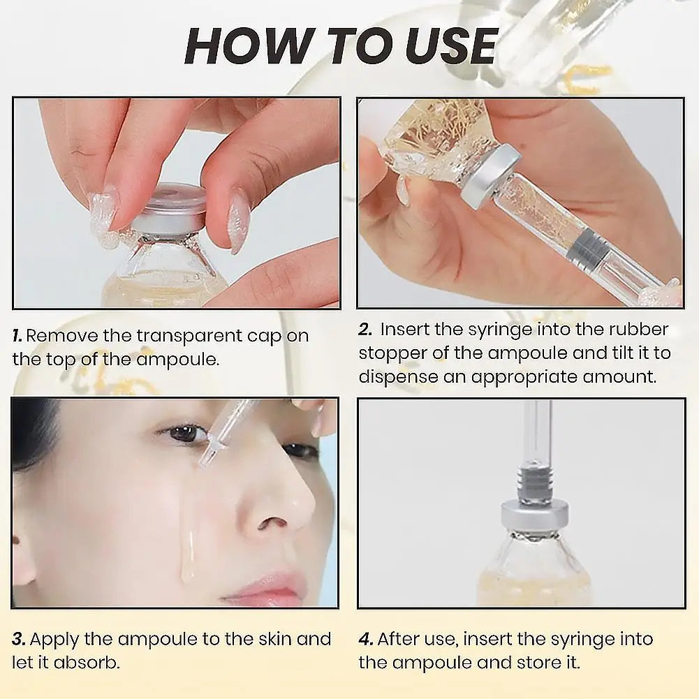 30ml Deep Collagen Silk Peptide Ampoule PDRN Firming Face Serum,Hydrating K-Beauty Essence for Elastic Glowing Skin Care 30/50ml