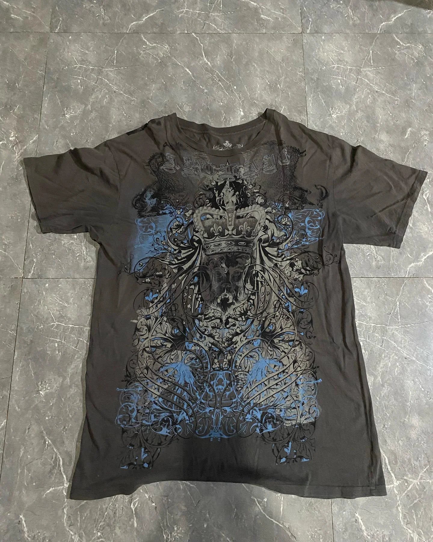 Summer Double-Sided Printed T-Shirt Mens American Hip-Hop High Street Fashion Baggy Short-Sleeved Unisex Street Style Tee