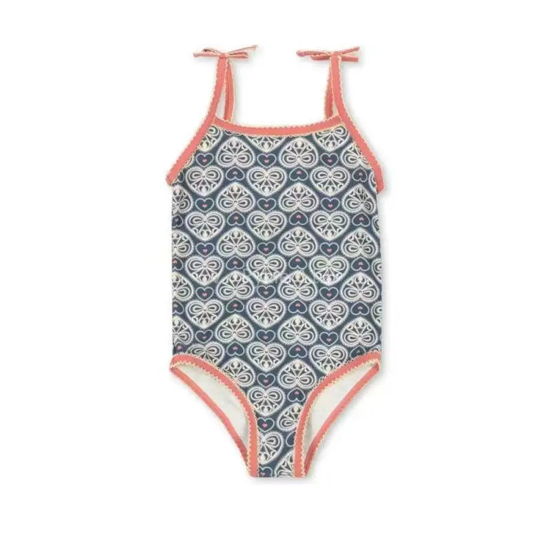 Baby Swimwear KS Brand 2026 New Summer Girls Swimsuit Cute Cherry Kids Baby Outfit Set Holiday Beach Bikini Children Clothing