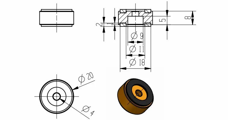 20mm 30mm 40mm Solid Aluminum Amplifier Feet Speaker Cabinet Isolation Stand Damper Leg Base DAC PC Turntable CD Player Mat Pad
