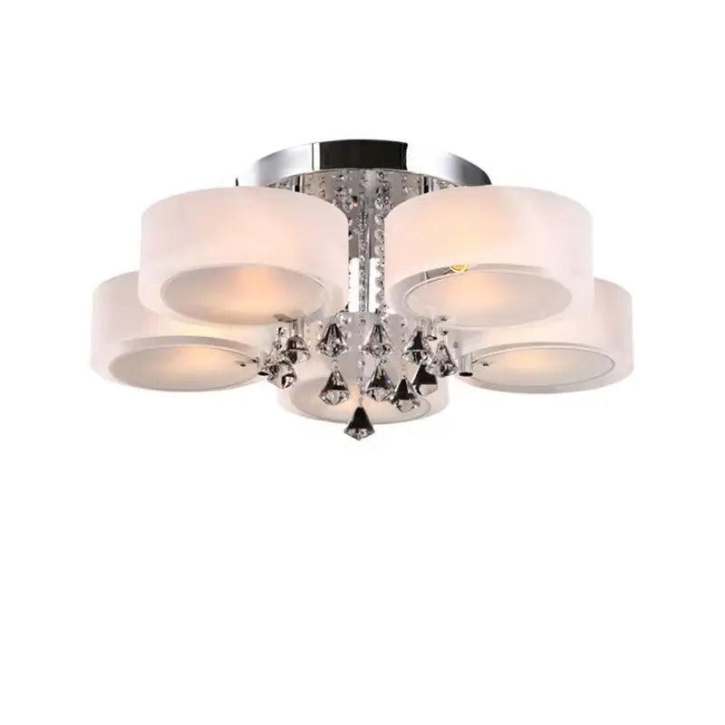 Voltsify LED Crystal Ceiling Light Chandelier Lamp, 5/7 Head