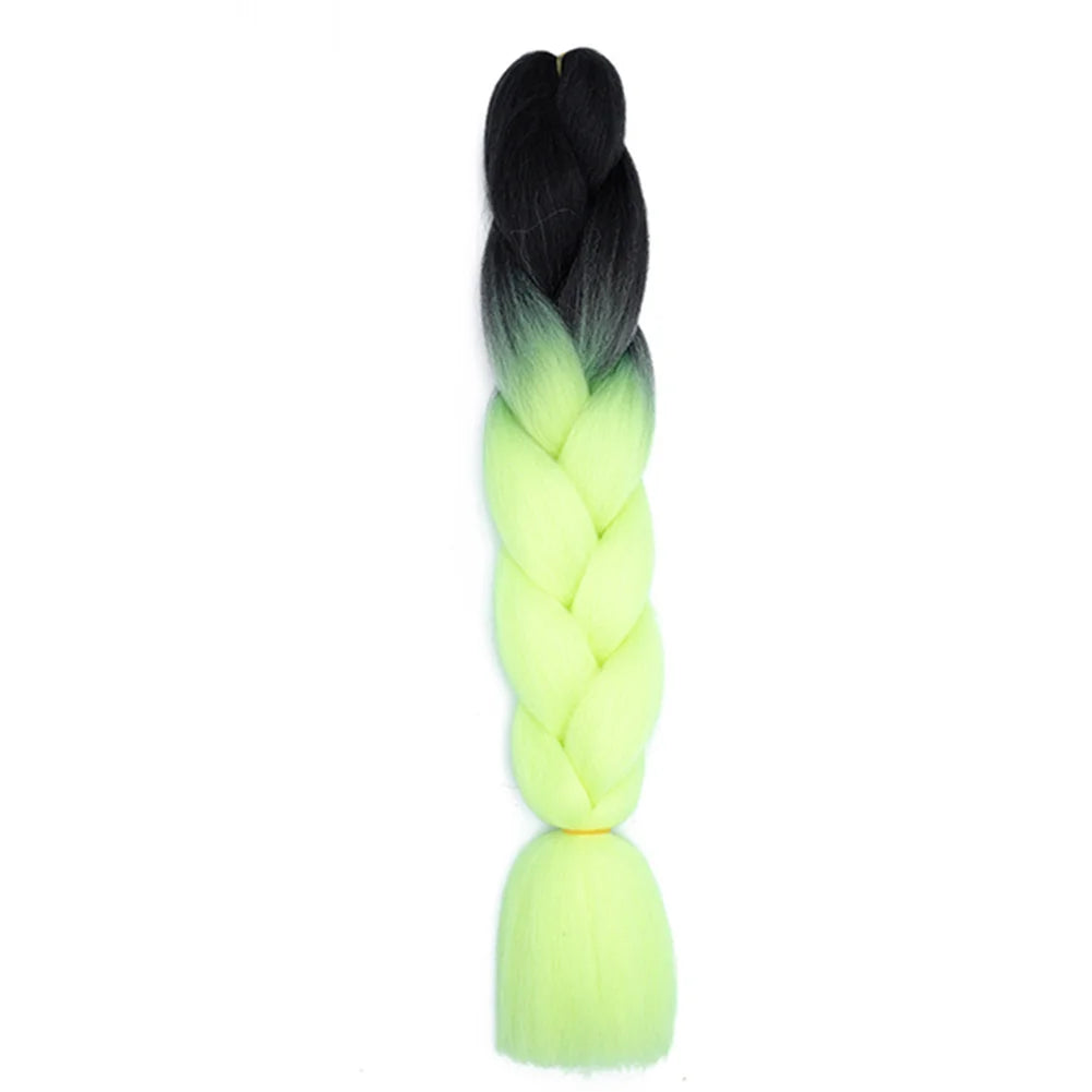 24 Inches DIY Jumbo Braiding Hair Synthetic Hair Extensions Afro Ombre Crochet Braid Hair Wholesale For Women