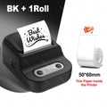 Support 12-57mm Width Mini Thermal Label Printer Self-adhesive Paper Portable Inkless Printer Bluetooth Sticker Tag Label Maker