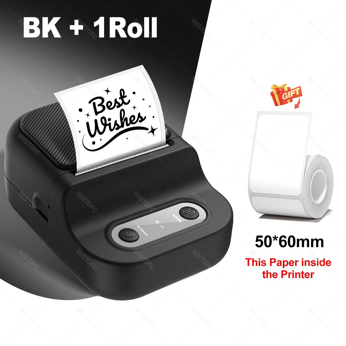 Support 12-57mm Width Mini Thermal Label Printer Self-adhesive Paper Portable Inkless Printer Bluetooth Sticker Tag Label Maker