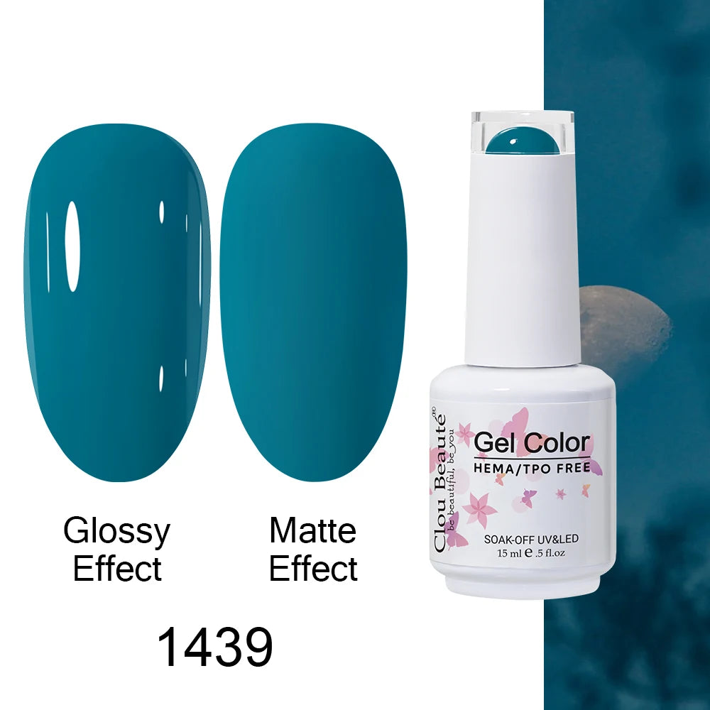 Clou Beaute HEMA TPO FREE Caramel Brown Wine Red Coffee Gel Nail Polish High Pigment Autumn Nail Art Full Coverage UV Varnish