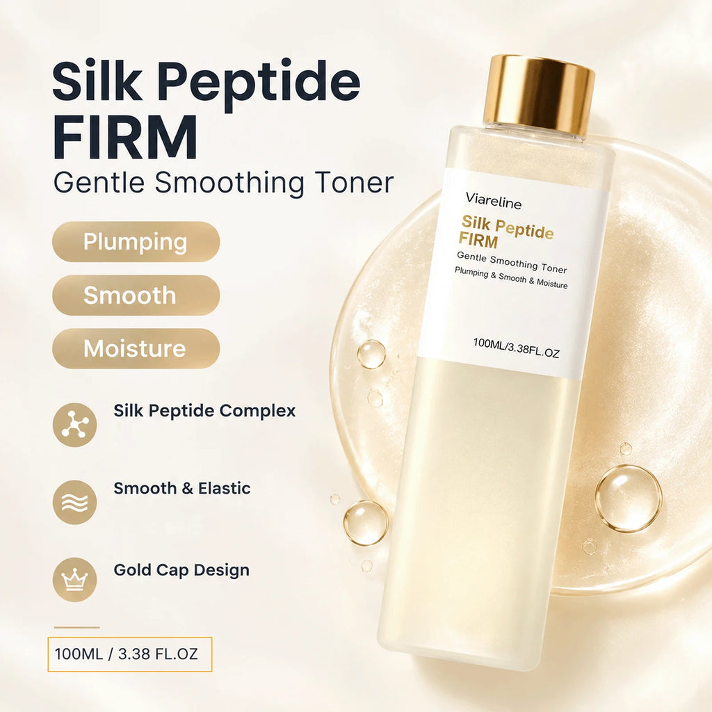 Silk Peptide EGF Toner Smoothing Plumping Face Skin Moisture Hydrating Lightweight Refreshing Skincare Toner for All Skin