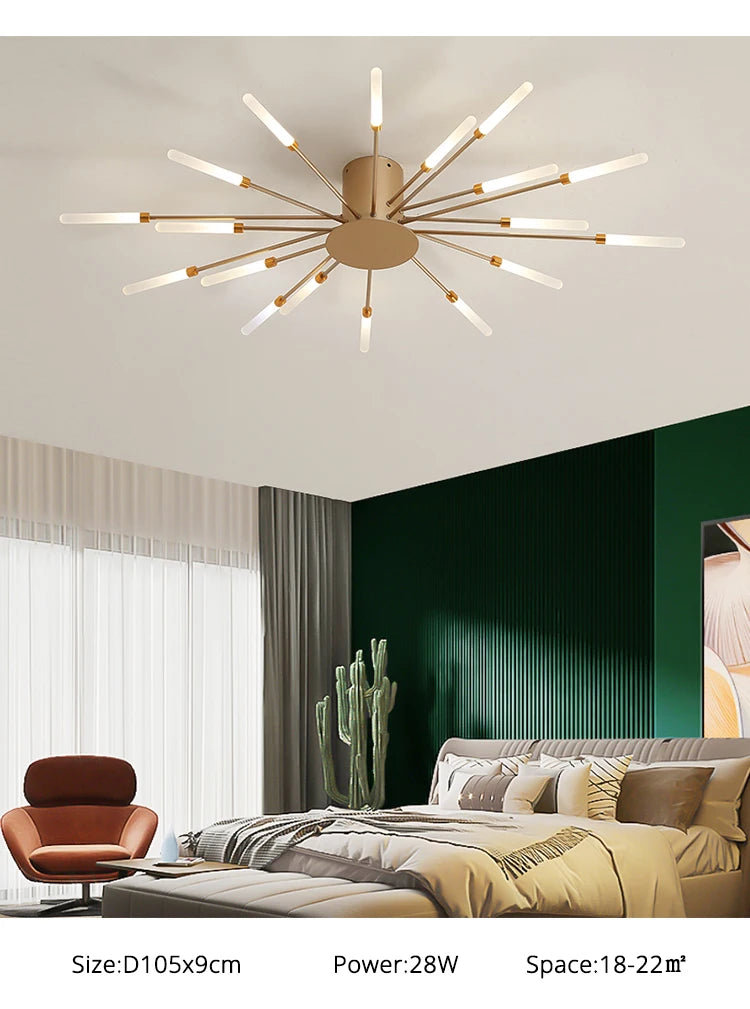 Nordic Minimalist Round LED Ceiling Chandelier Lamps Living Gold Pendant Light Bedroom LED Hanging Lamps Kitchen Home Decoration