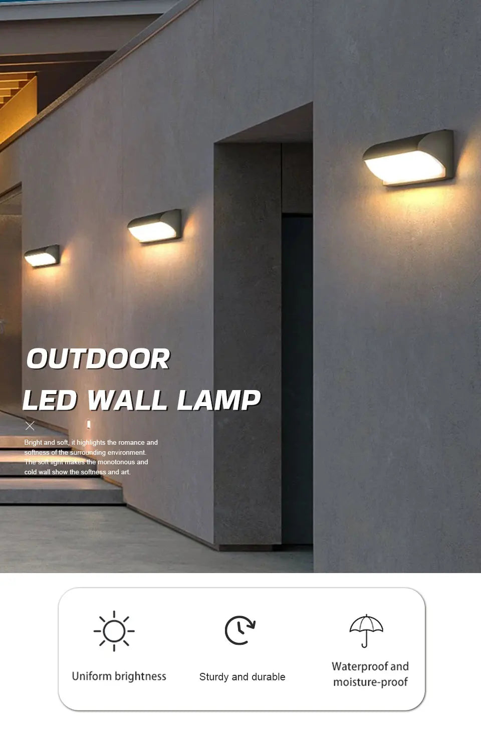 LED Motion Sensor Outdoor Wall Light Waterproof IP65 Retro Style Porch Balcony Garden Courtyard Lamp Living Room Wall Sconce