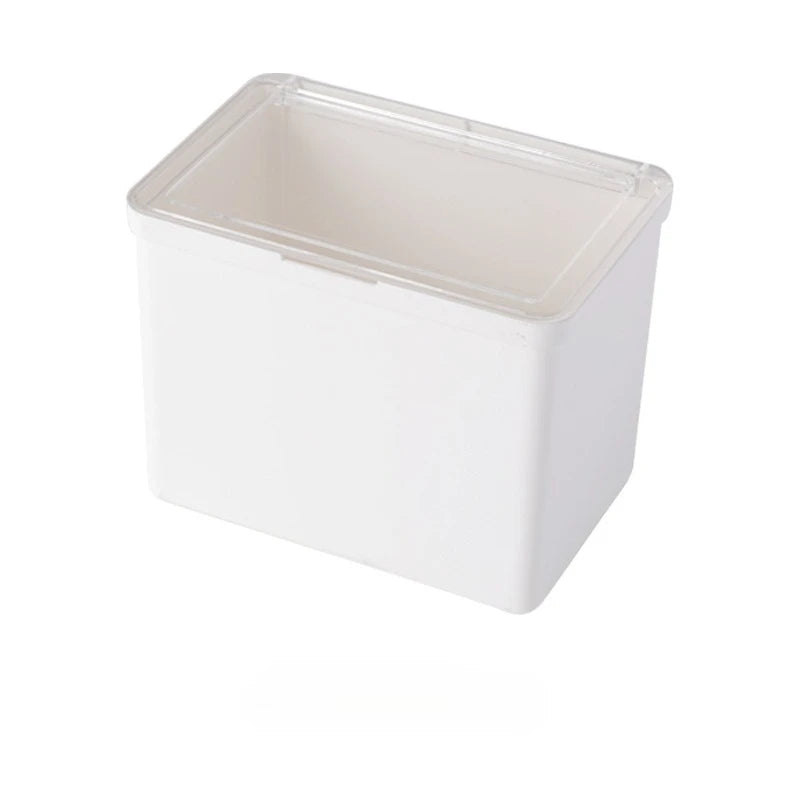 Double-Open Transparent Lid Storage Box - Multi-Purpose Organizer Container for Stationery, Cosmetics & Home Small Item Tidy