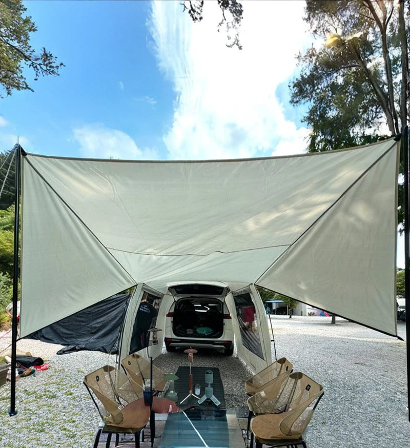 Portable Waterproof SUV Tail Tent Lohascamping Car box docking tent  3-4 people Dome tent Sunshade Tunnel style tent,Large tent,