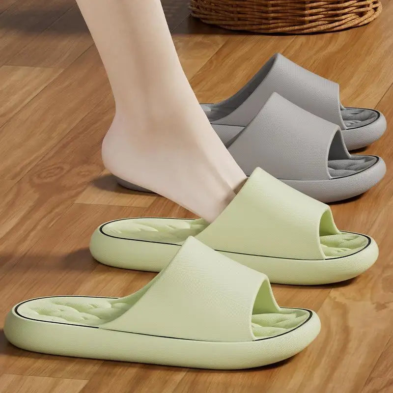 Fashionable Super Light Women's Slippers Anti-Slip EVA Elastic Shoes Colorful Sneakers In Door Bathroom Flip Flops