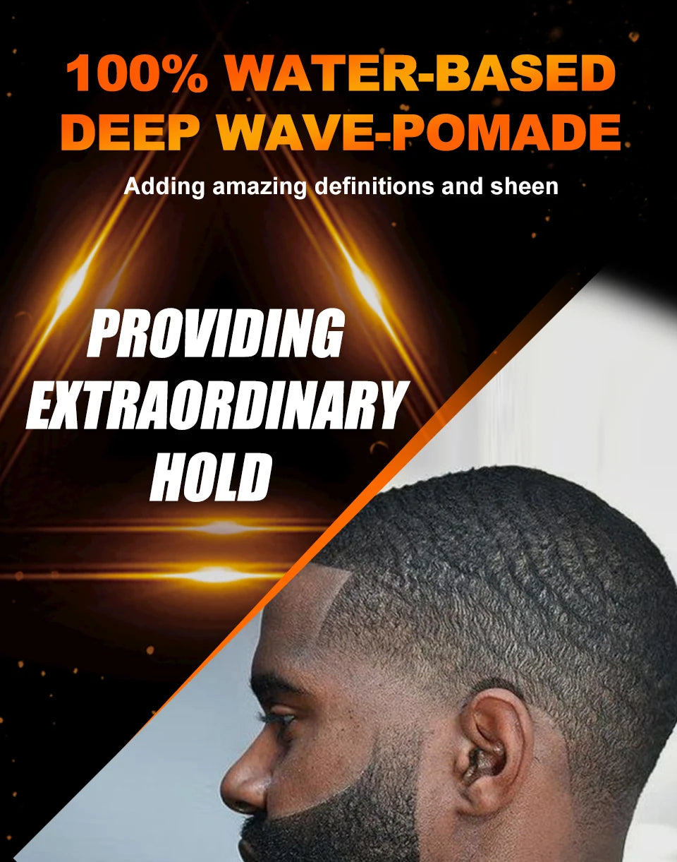 Anti-Hair Loss Pomade Hair Styling Nourishing Wax For Curly Black Man Strong Hold 360 Waves Layered Style Edge Control Hair Gel