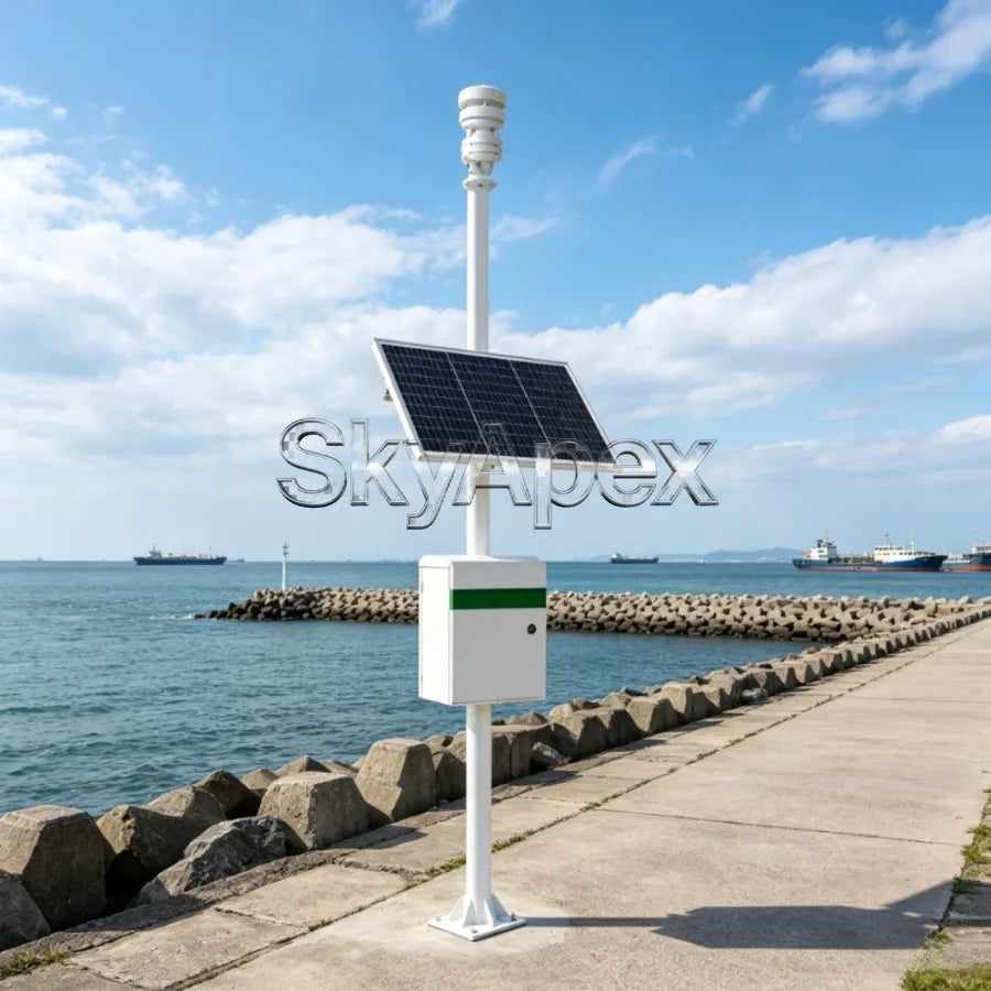 Integrated Ultrasonic Weather Station Auto Detector Wind Speed Direction Temp Humidity Pressure Rainfall High Precision