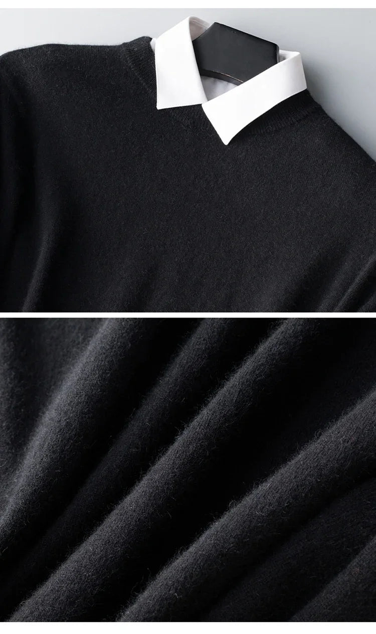 Cashmere Cashmere Sweater Men 2025 Autumn Winter Jersey Jumper Robe Hombre Pull Homme Hiver Pullover Men O-neck Knitted Sweaters