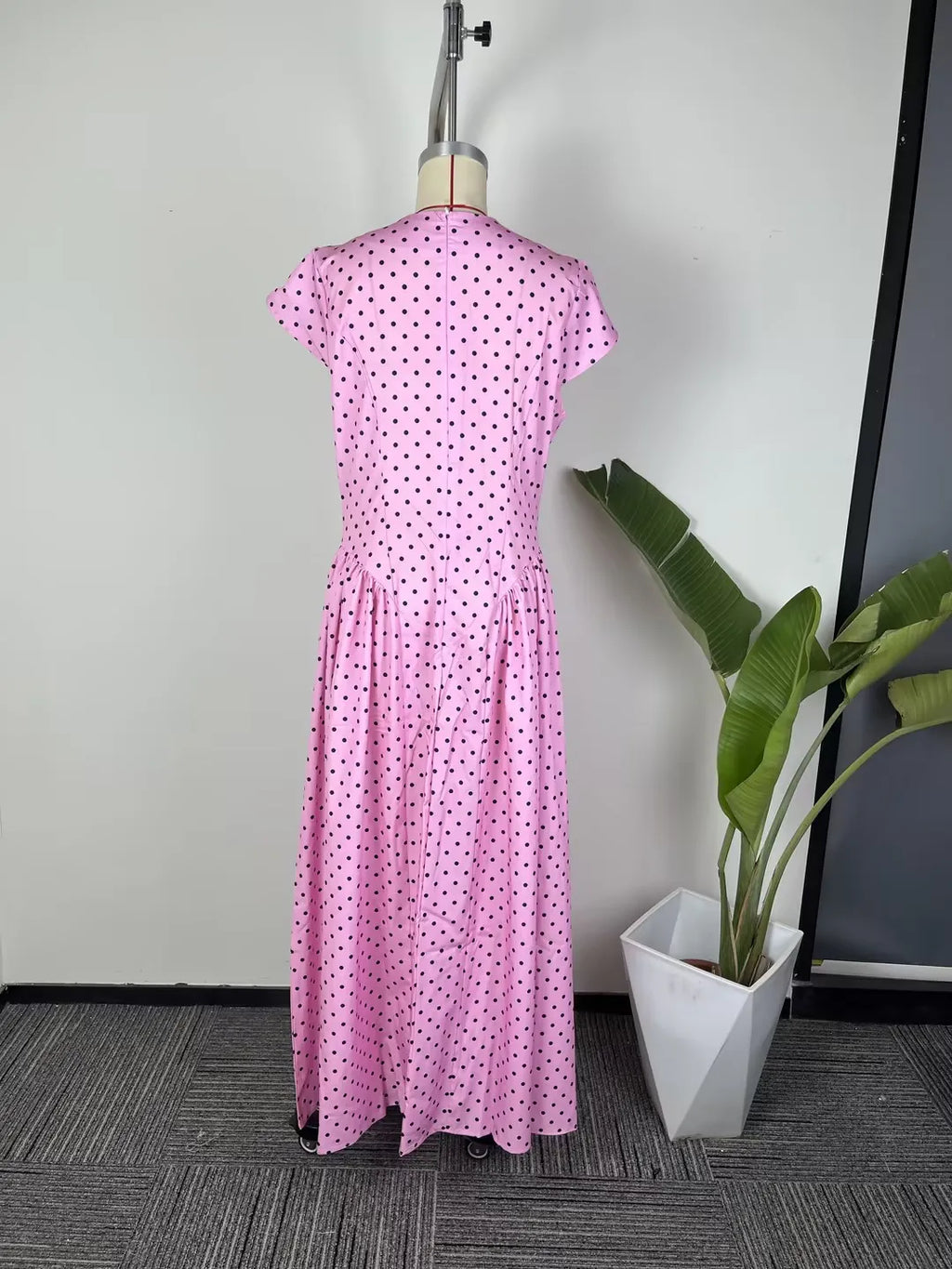 French Elegant Solid Backless Slim Fit Dress