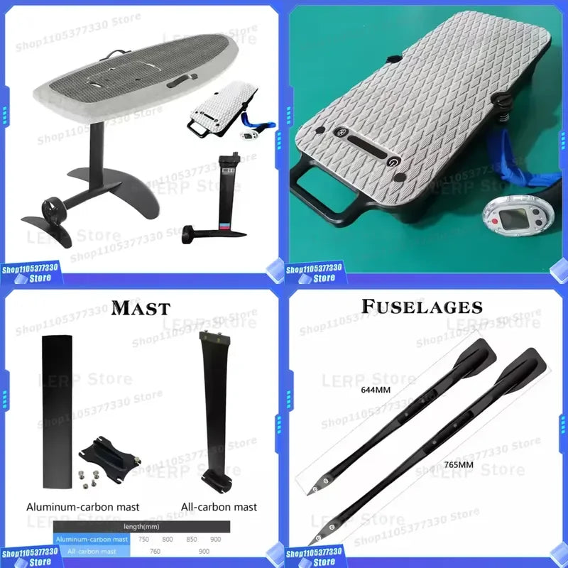 Hot-E Kids Eco-Friendly Hydrofoil Surfboard Carbon Fiber Stand-Up Jet Power Electric Propulsion Bag Repair Kit for Ocean