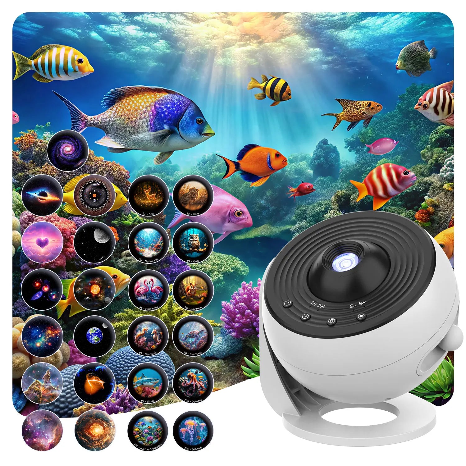Galaxy Projector PRO Night Light 25 Projection 4K Patterns Planetarium Lamp For Kids Bedroom Valentines Day Gift Wedding