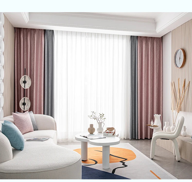 2025 Modern Light Luxury Fully Insulated Blackout Curtain Simple Sunscreen Bedroom Bay Window Curtains Soundproof Study Drapes