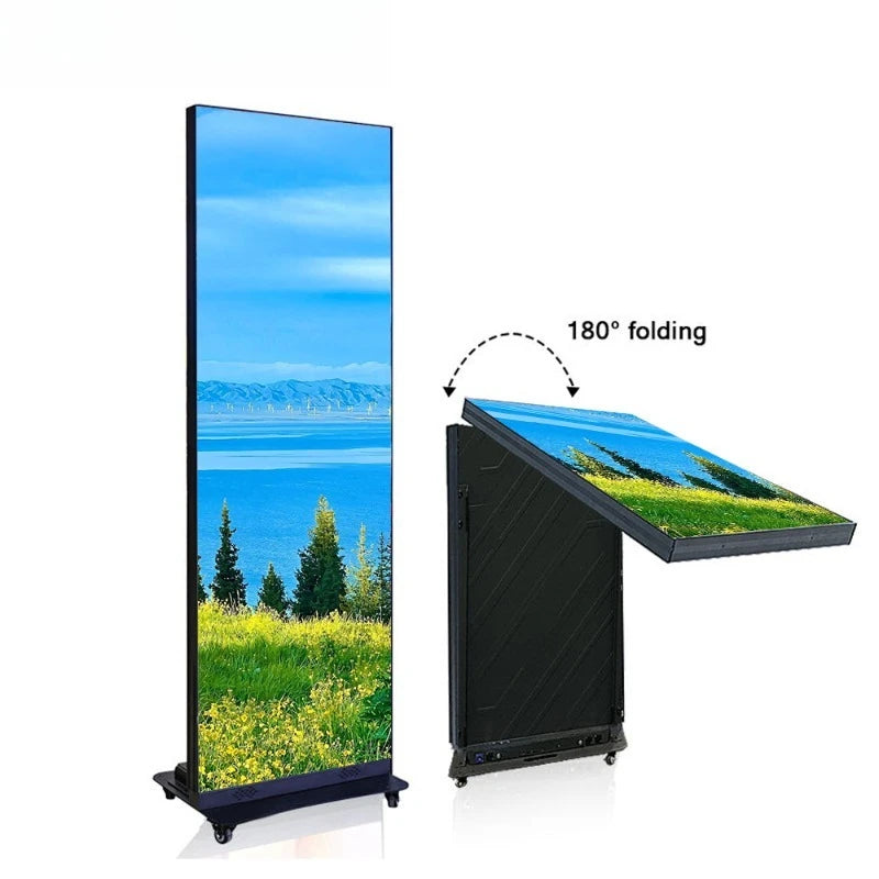 Floor-to-ceiling large poster display P1.53P1.86P2P2.5P3 digital signage, portable indoor LED display