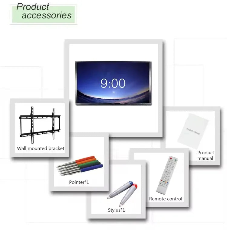 55 65 75 86 98 Inch Led Display Meeting Room Electronic Digital Interactive Smart Whiteboard Smart Board Interactive Whiteboard