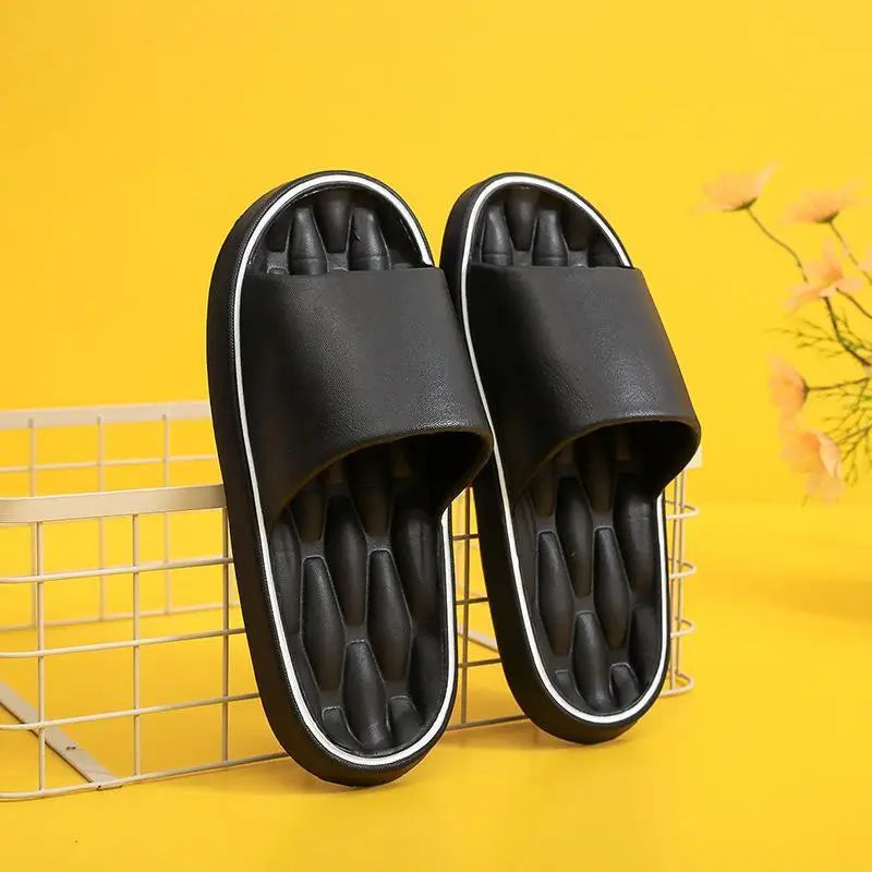 Fashionable Super Light Women's Slippers Anti-Slip EVA Elastic Shoes Colorful Sneakers In Door Bathroom Flip Flops