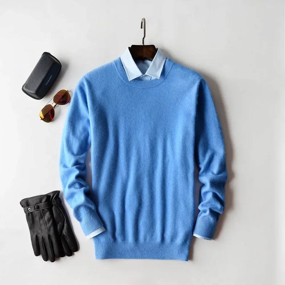 Cashmere Cashmere Sweater Men 2025 Autumn Winter Jersey Jumper Robe Hombre Pull Homme Hiver Pullover Men O-neck Knitted Sweaters