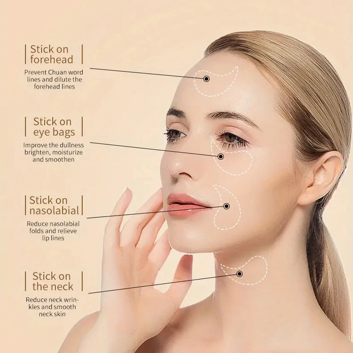 60Pcs Seaweed Hyaluronic Acid Dark Circle Remover Eye Mask Collagen Eye Patch Face Care Products