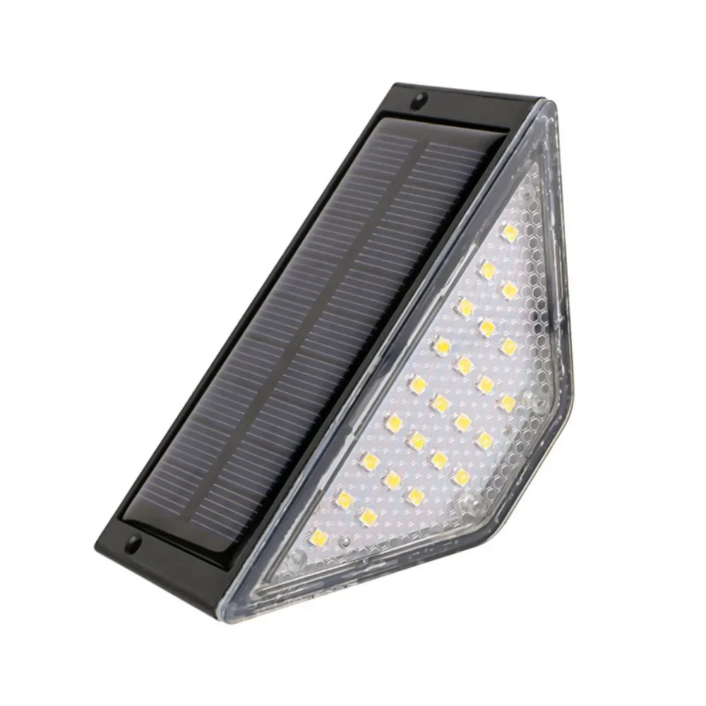 Outdoor Solar Stair Lights  12LM Auto Dimming Step Lamp  Driveway  Porch  Landscape  Easy Install No Wiring Needed