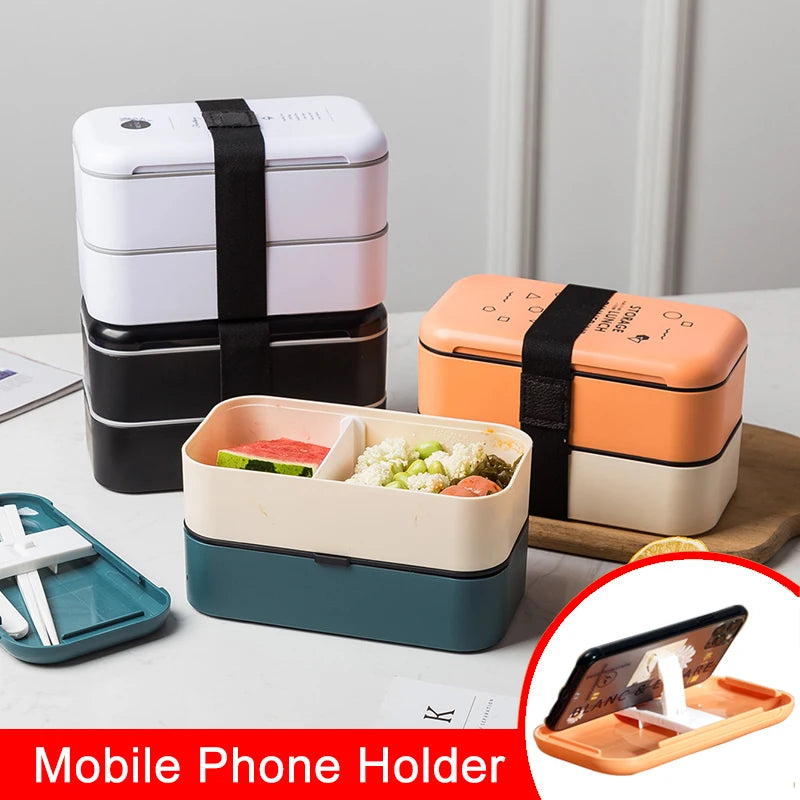 Lunch Box Eco Friendly Food Container Bento Microwave Heated Lunch Box for Kids Health Food Box Lunchbox Meal Prep Containers